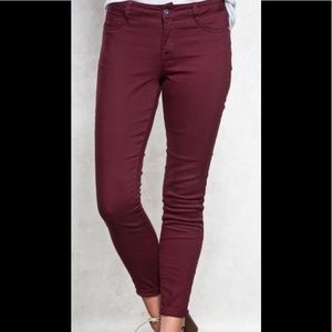NWOT bluespice maroon burgundy jeans